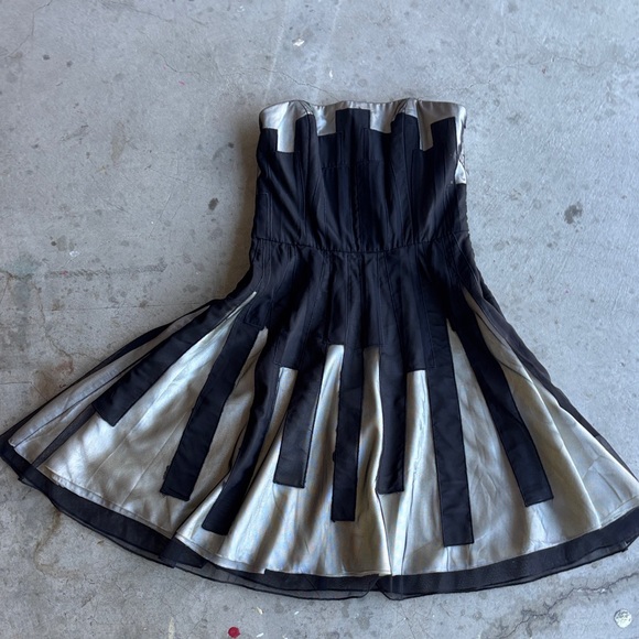 Twelve by Twelve Dresses & Skirts - Twelve by Twelve Black and Silver Mesh Detail